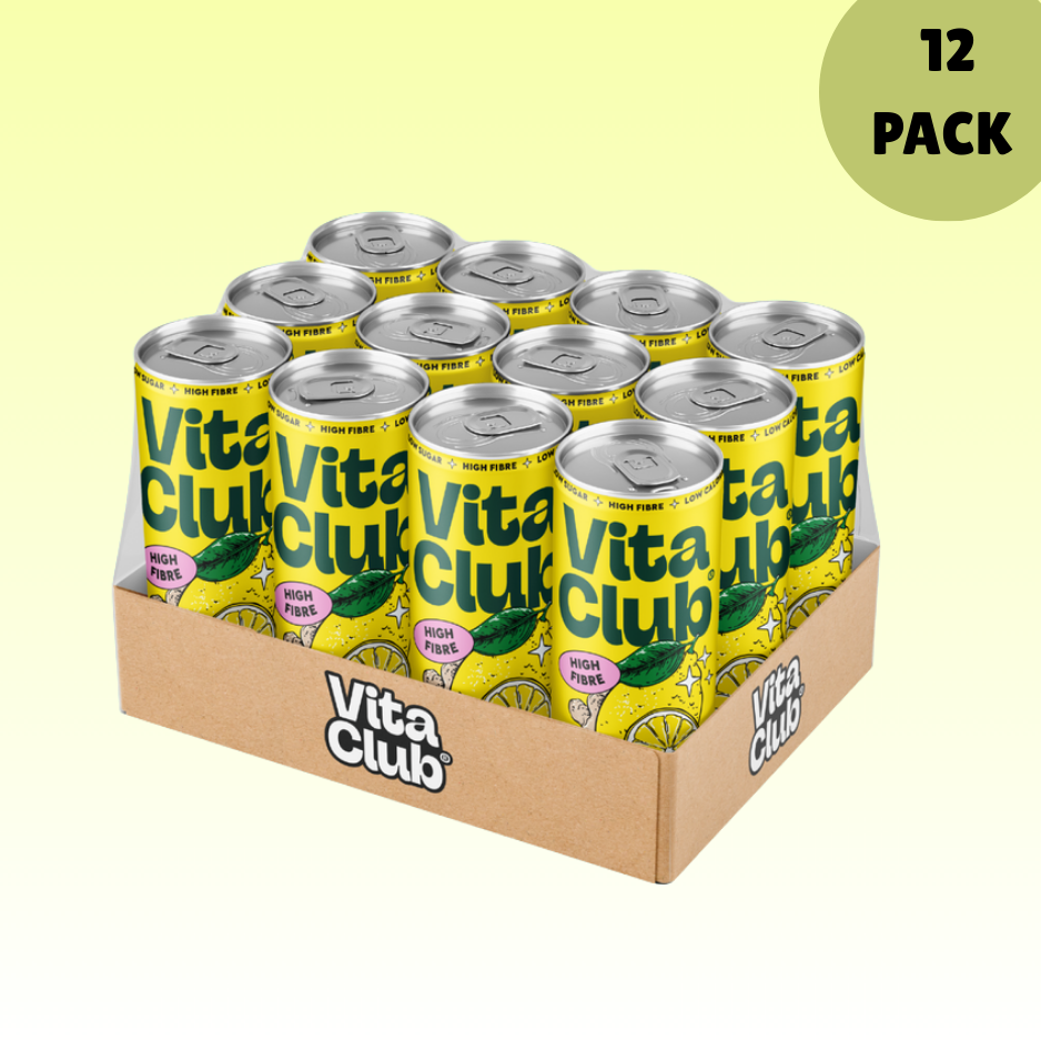Refresco prebiótico Vita Club sabor jengibre y limón (330 ml)