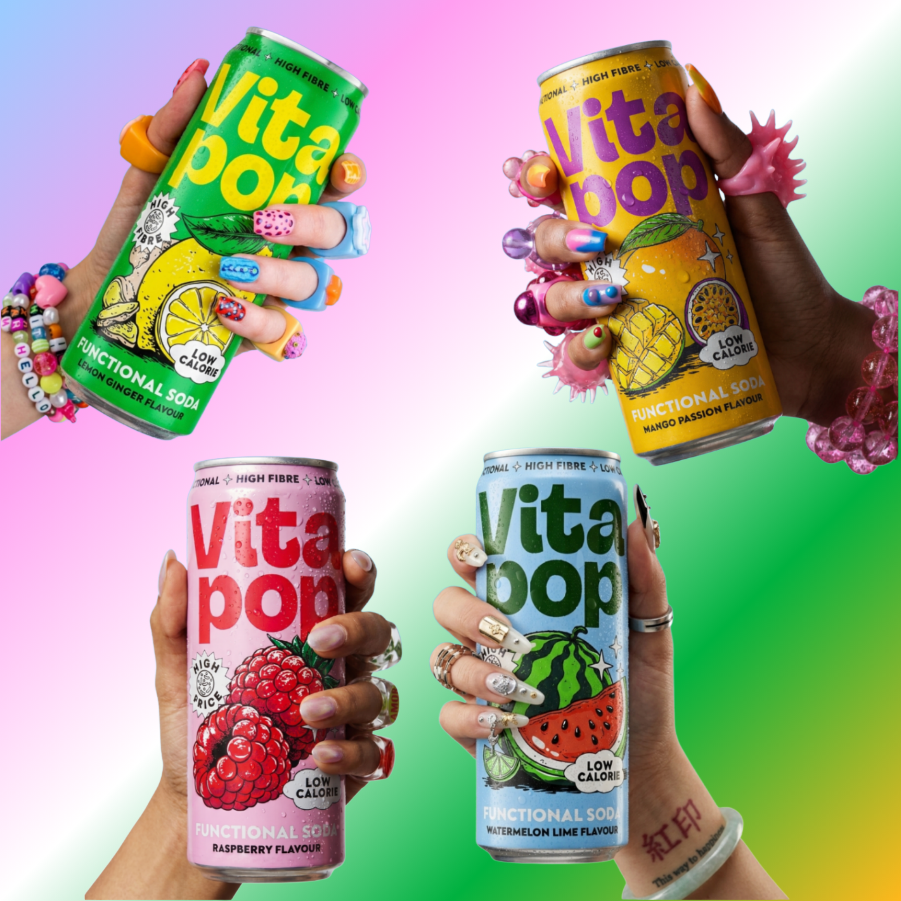 Vita Pop Pack Variado de Refrescos Prebióticos – 12 x 330 ml