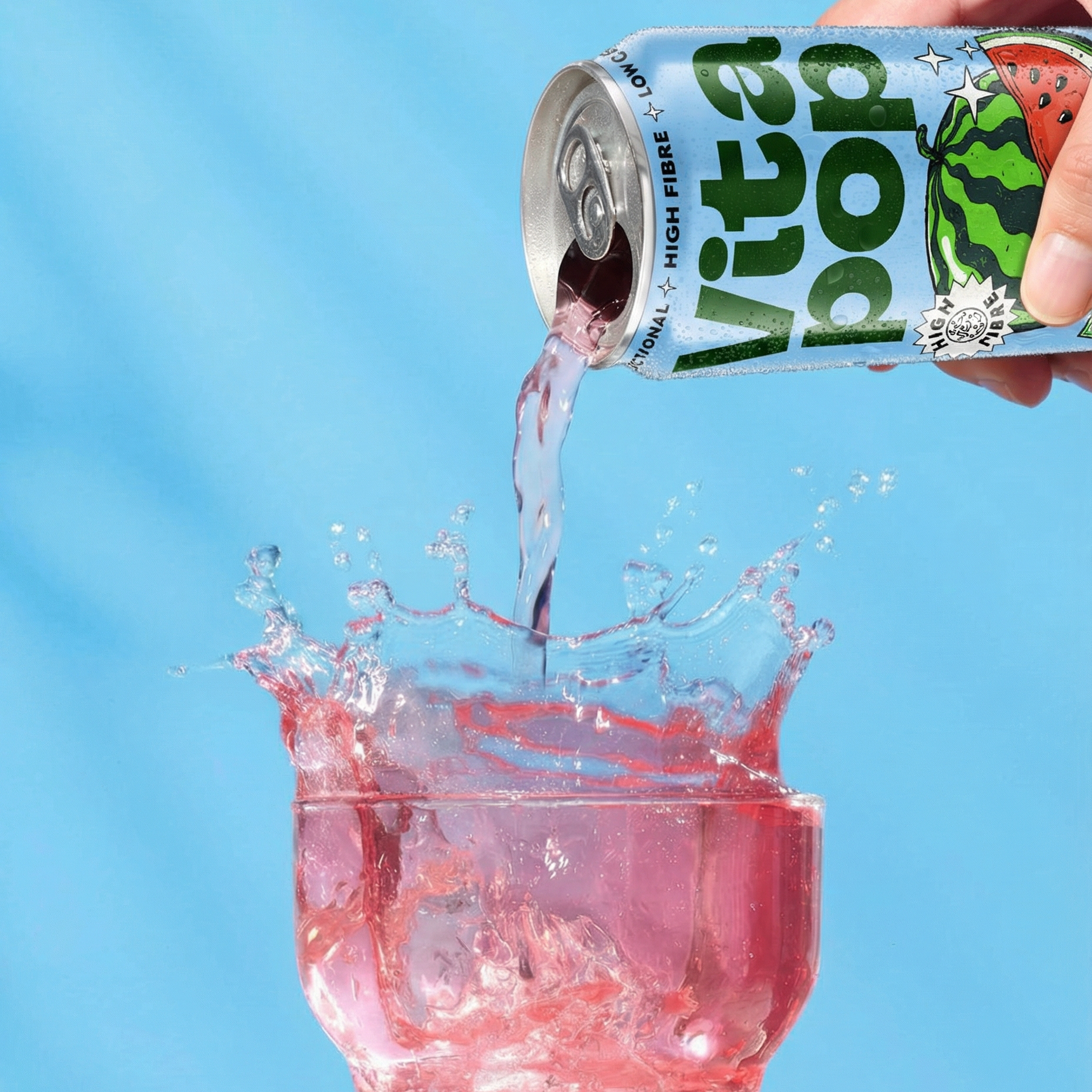 NUEVO 💥 Vita Pop Refresco Prebiótico de Sandía y Lima – 12 x 330 ml