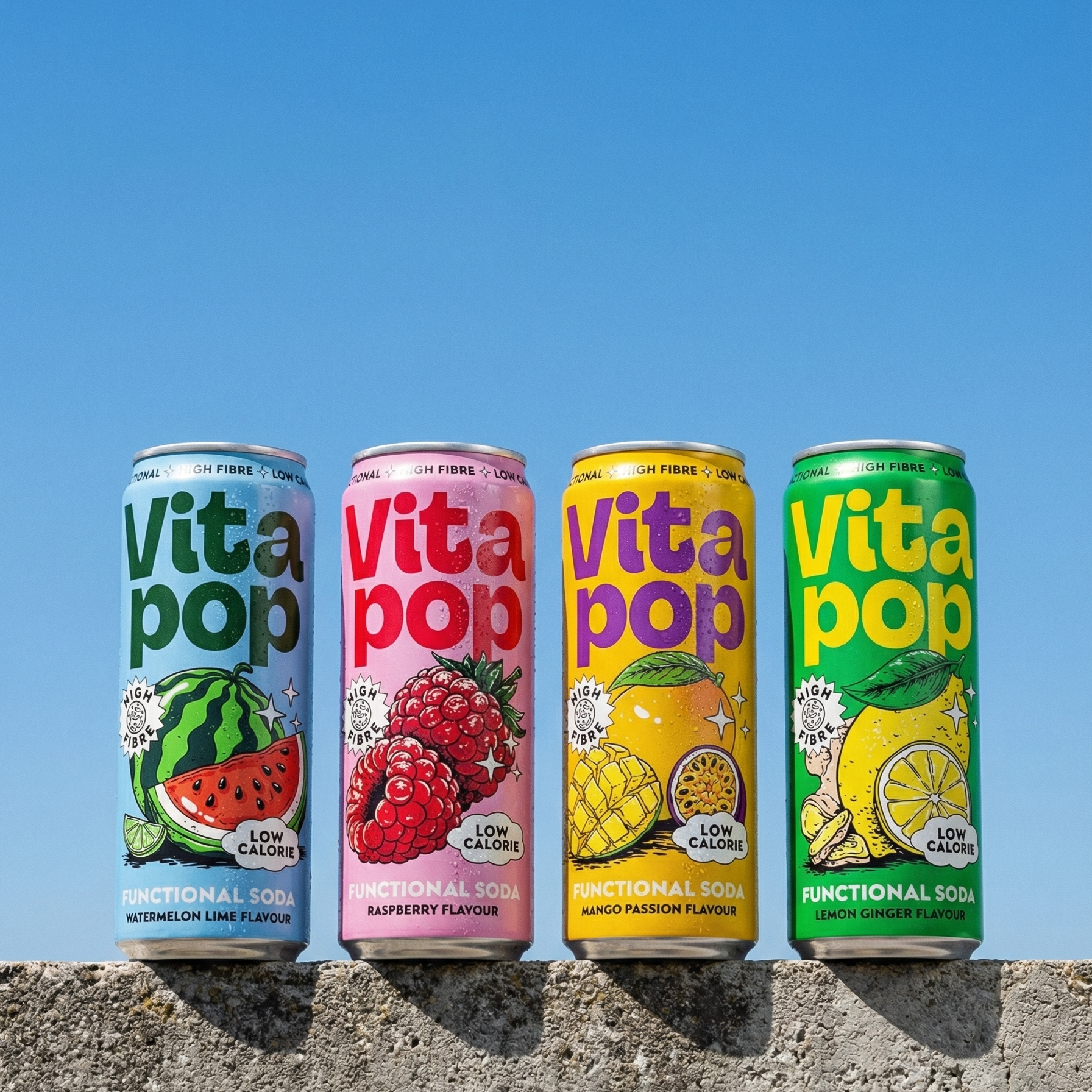 Vita Pop Pack Variado de Refrescos Prebióticos – 12 x 330 ml