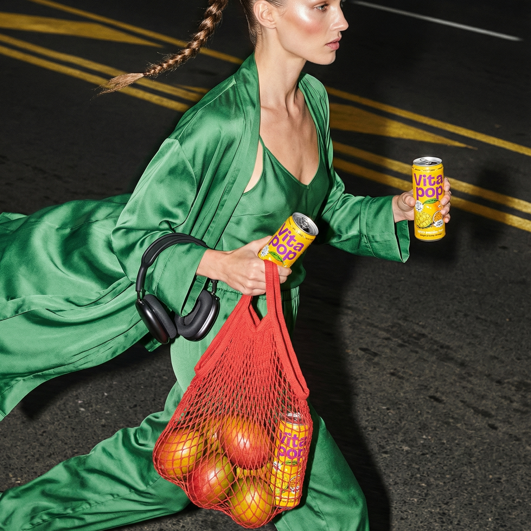 Vita Pop Refresco Prebiótico de Mango y Fruta de la pasión – 12 x 330 ml