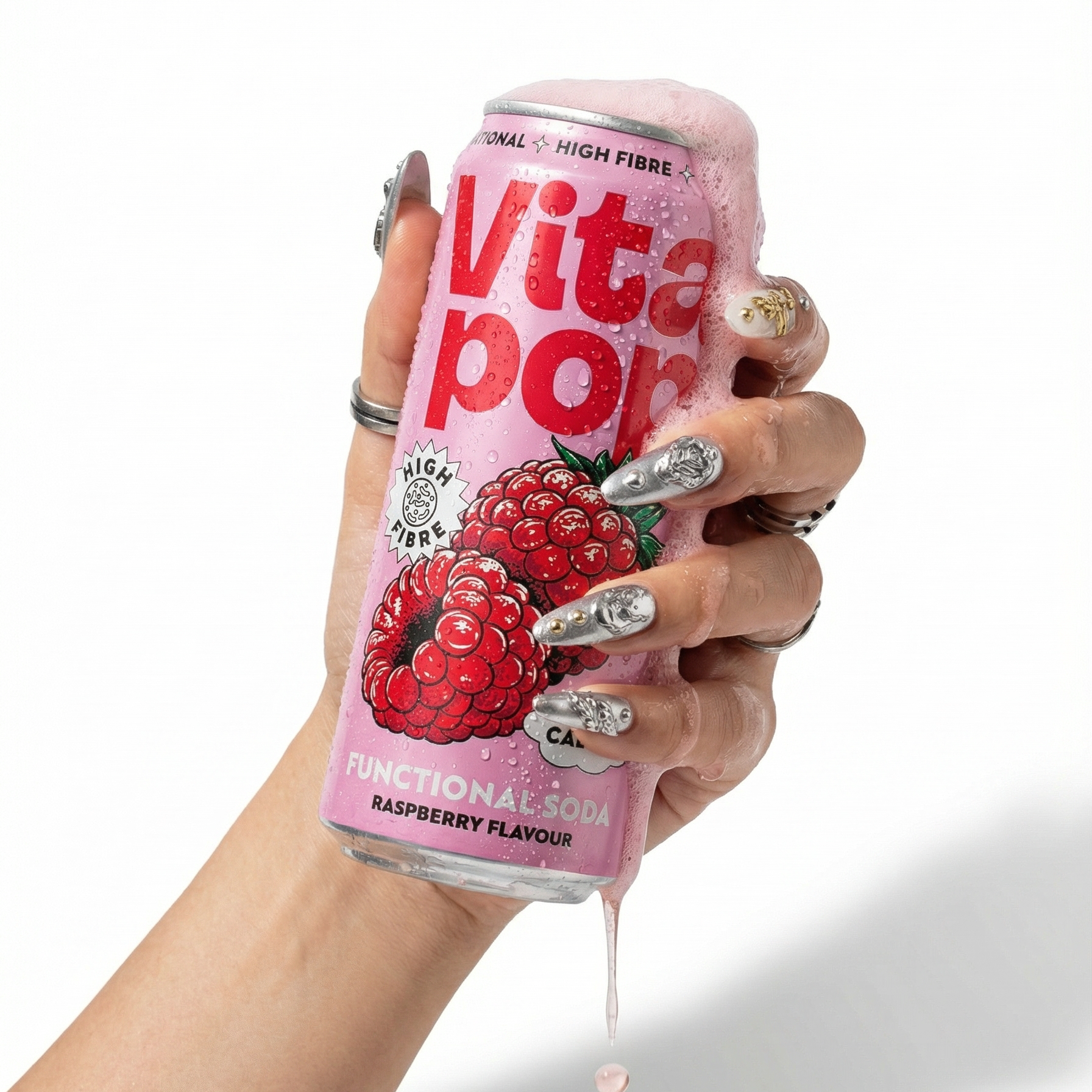 Vita Pop Refresco Prebiótico de Frambuesa – 12 x 330 ml